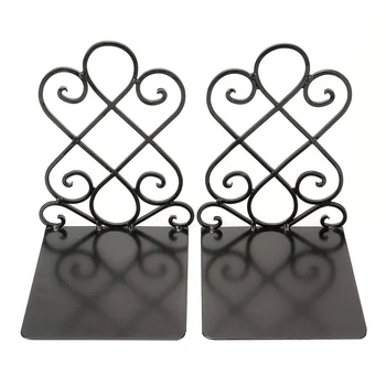 

1pair Holder Shelf Support Home Office Documents Kids School Student Iron Stand Storage Desktop Organizer Book End Stationery