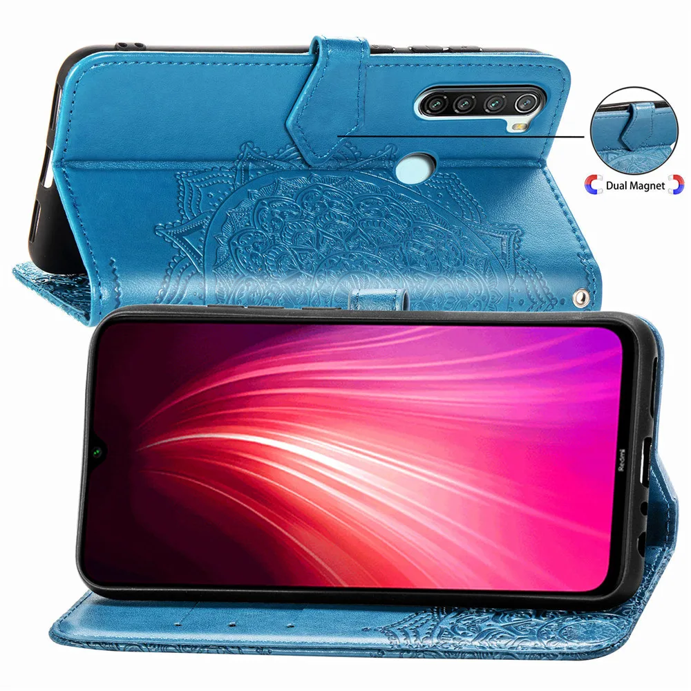 Xiaomi Redmi Note 8 чехол 3D цветок Мандала узор кожаный бумажник Флип чехол на для xiaomi Redmi Note 8 note8 Pro чехол обложка сумка телефона