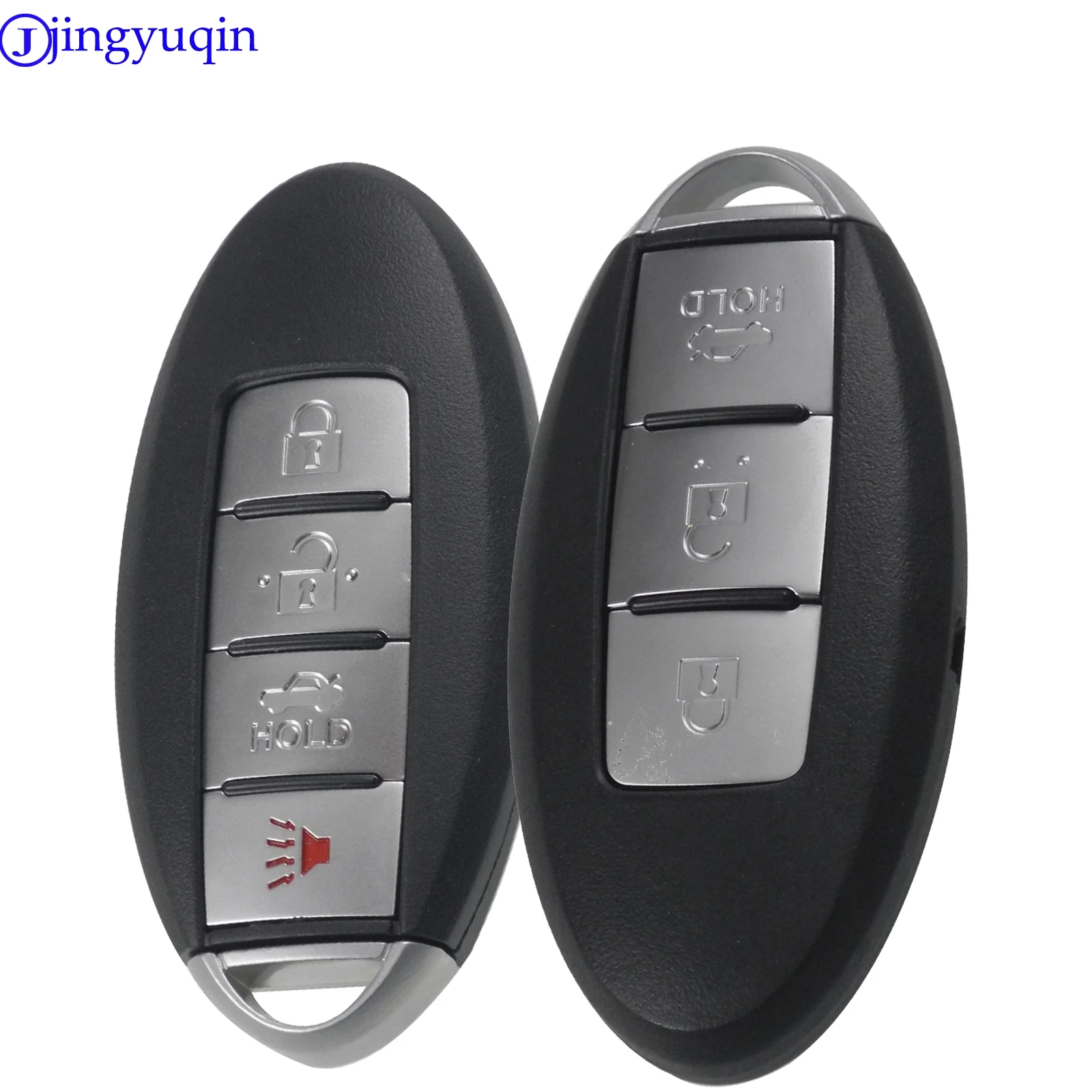 Jingyuqin пульт дистанционного управления смарт-ключ оболочка для Nissan Sentra Versa Teana Fod 3 4 кнопки Автозапуск ключа чехол