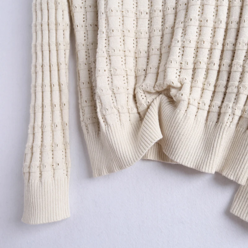 Женский однотонный вязаный свитер с круглым вырезом на осень и зиму, Модный женский пуловер с длинным рукавом, короткий свитер