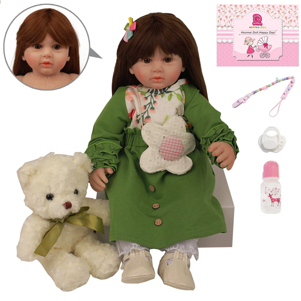 2" так по-настоящему как Bebe Reborn Baby Princess Куклы Мягкие силиконовые мягкие куклы ткань тело новорожденные младенцы для детей Рождественский подарок