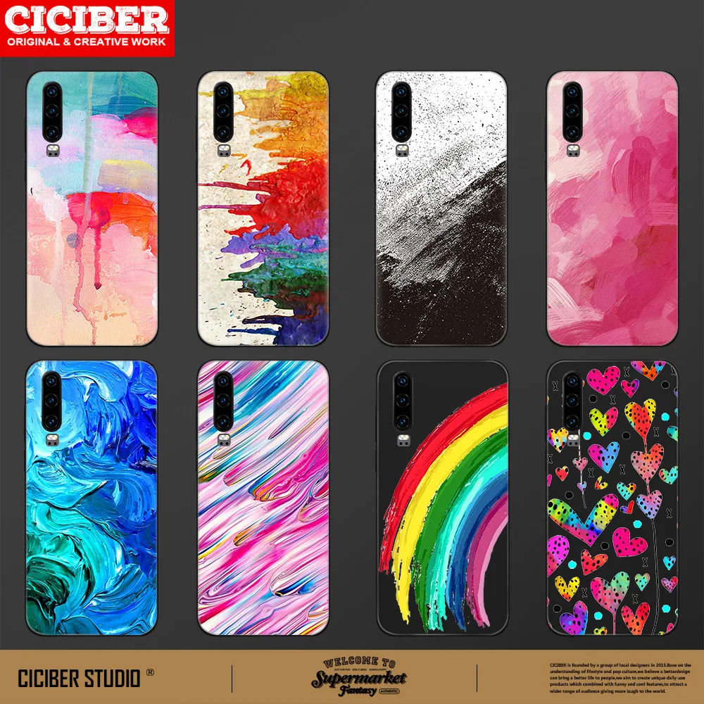 

Watercolor Case for Huawei P40 P30 P20 Pro Lite Mate 30 40 20 Lite Pro Honor 30 20 10 9X Pro Lite P Smart 2020 TPU Cover Funda