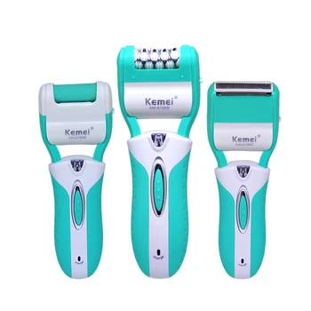 

Kemei 3 In 1 Epilator Electric Hair Remover Bikini Hair Armpit Hair and Limb Hair Removal Clean and Seamless for Woman Safe
