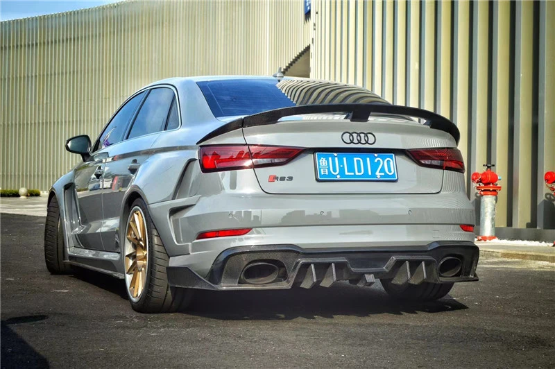 Audi RS3 8V Saloon 20162020 Wide Body Kit Conversion Fenders Splitter