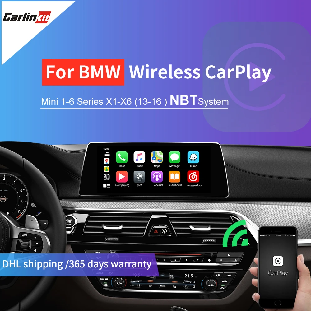 Carlinkit беспроводная Apple Carplay/ Android Auto/ Mirrorlink/Airplay для BMW NBT Mini/X1/X3/X4/X5/X6 1 7 серии