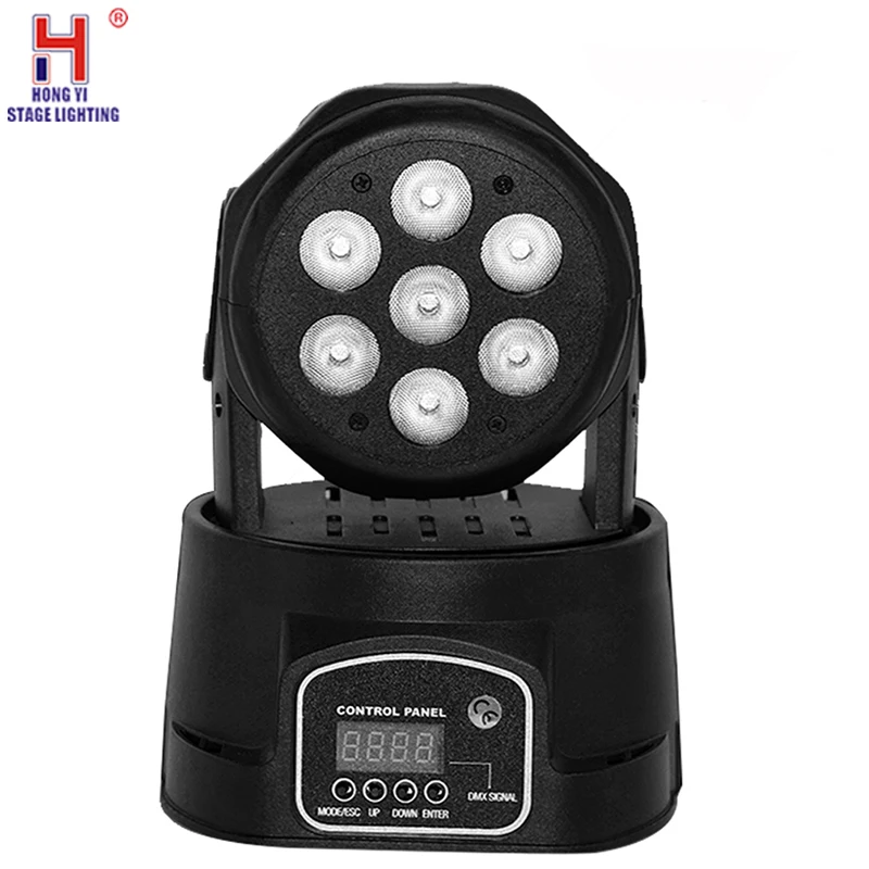 

Led Flat Par 7x12W RGBW 4IN1 Lighting DMX512 LED Stage Lighting DJ Disco Show Club Party Lights