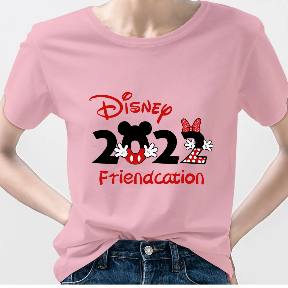 Disney Shirt Women's Clothing Summer 2022 Disneyland Paris Couples Matching Set Family Vacation T-Shirt Mickey Minnie Fashion best t shirts for men