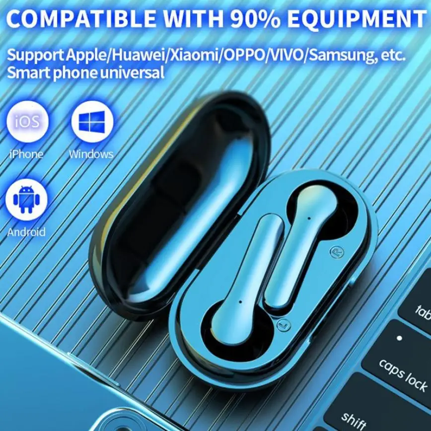 LSUTR LB 20 Bluetooth Wireless Earphone TWS Sport Handsfree Ear Phones HiFi Earbuds Headset Earbud Earphones Case For All Phone