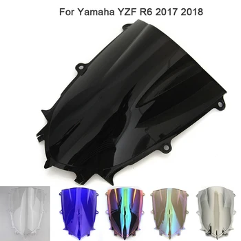 

Motorcycle Windshield Iridium Windscreen Black With Bolts Screws Nut Fastener For Yamaha YZF R6 2017 2018