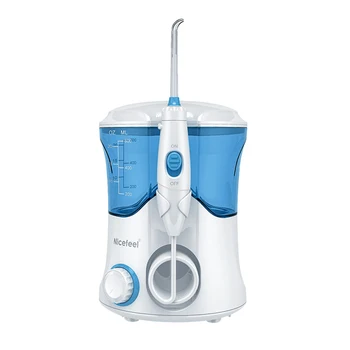 

Nicefeel Oral Irrigator Water Flosser Jet Teeth Cleaner with 600Ml Water Tank 7 Tips for Tooth Care EU Plug