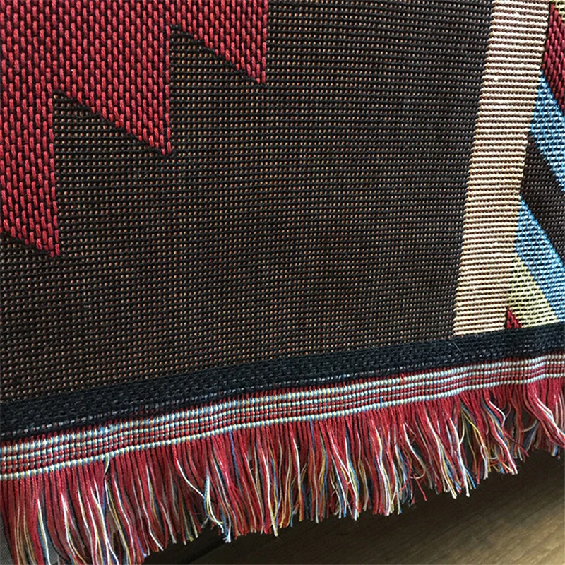 Bubble Kiss Indian Ethnic Style Sofa Throw Blanket On The Bed Spring Autumn Living Room Sofa Blanket Home Wearable Cover Blanket