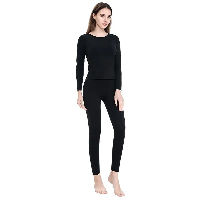 Women Thermal Underwear Set Full Sleeve Intimate Lingerie Lady Thermo Lingerie Winter Keep Warm Sweater Ovesize - Цвет: Women 1