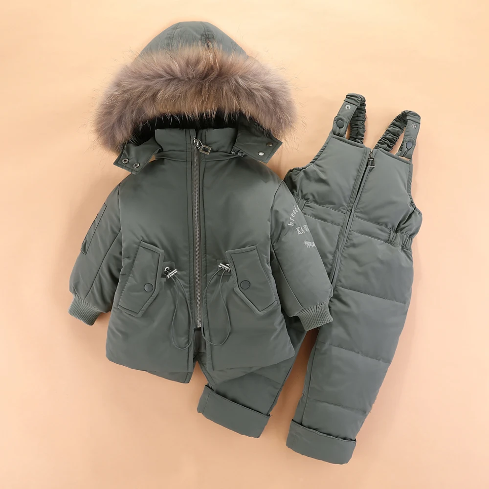 OLEKID 2023 inverno bambino tuta da neve con cappuccio bambino