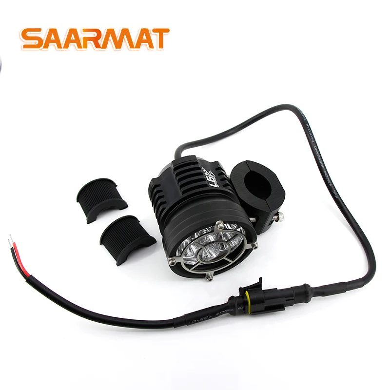  2pcs Strobe motorcycle headlights auxiliary Fog lamp T6 led motorbike spotlight accessories 12V mot - 4000035099521