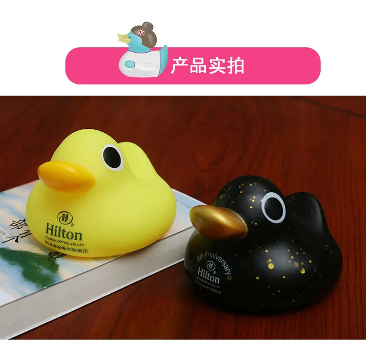 Винил; утка игрушка Статуэтка из ПВХ милый Psyduck Детские утенок для ванны плавающая большая желтая утка Детский образовательный подарок