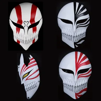 

Japanese Anime BLEACH Death Kurosaki Ichigo Half Full Face Resin Treasure collection Mask Masquerade Cosplay Costume Props