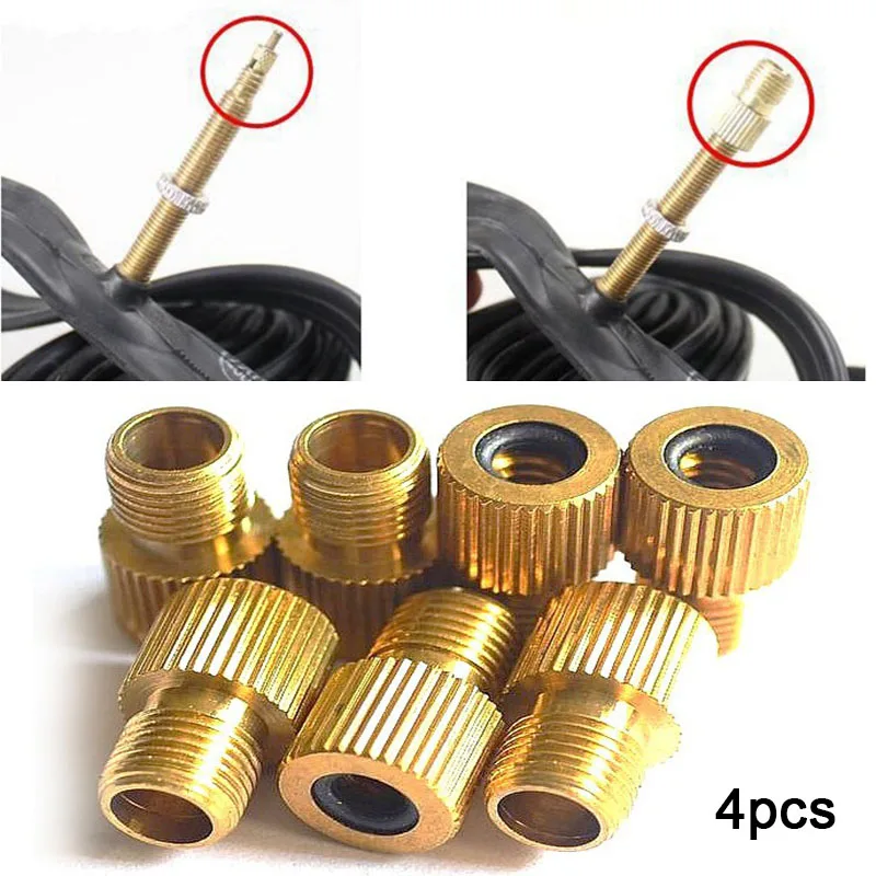 4Pcs/Set Cycling Bicycle Pump Accessories Tube Tool Converter Bike Tire Valve Adapter Wholesale | Спорт и развлечения