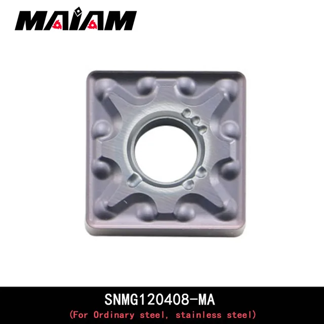 Color : 1PCS, Size : SNMG120408 MS LF&LQEW SNMG Square Insert SNMG120404 SNMG120408 Pm Ms Om Pattern MSRNR MSRN Turning Tool Bar for Stainless Steel and Forging Material 
