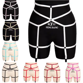 

Goth Stockings Belt Women's Underwear Sexy Elastic Goth Leg Garter Belt Harness Sword Belt Lingerie Suspenders Body Harness