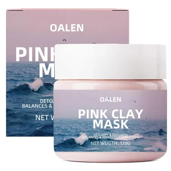 

120g Mud Mask Shrink Pore Pimple Blackhead Removal Skin Tightening Cleaning Pink Clay Mask