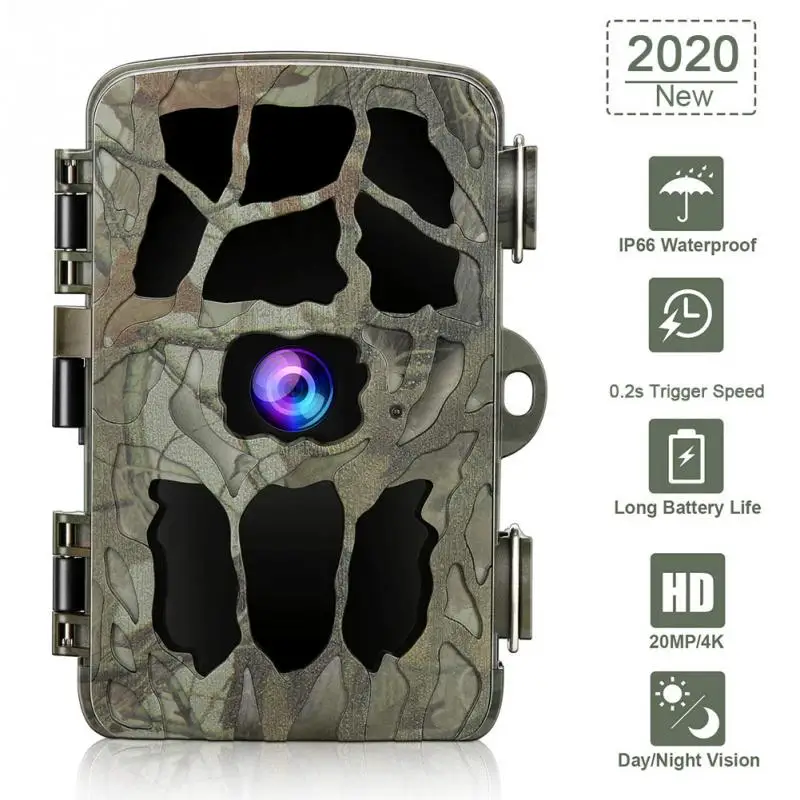 

H982 Hunting Camera 8MP HD 4K 40pcs Infrared LED Trap Night Vision Hunting Tracking Camera Field Observation Camera