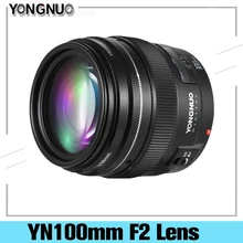 YONGNUO 100MM YN100mm F2 Large Aperture Medium Telephoto Prime Lens for Canon EF Mount 5D 5D IV 1300D T6 760D 1300D Nikon Camera