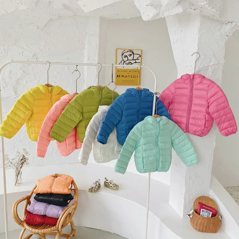 

Ins Children's Down Jacket Lightweight Korean Style Autumn And Winter Children's Down jacket Baby Jacket