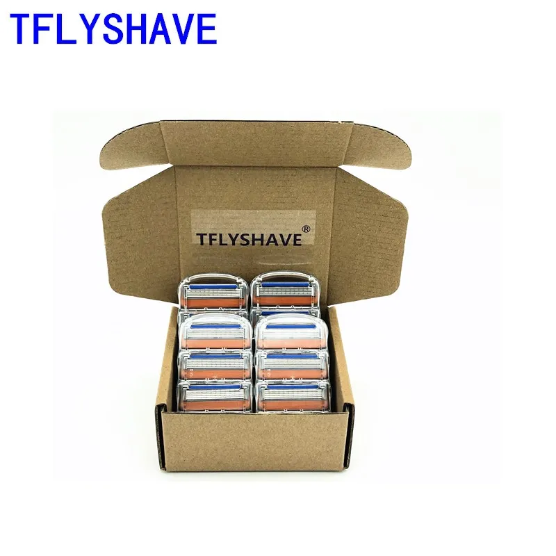 

16 Pcs / Pack Men 5 Layer Shaver Razor Blades High Quality Shaving Cassettes Facial Care Men Shaving Blades Replacement Blade