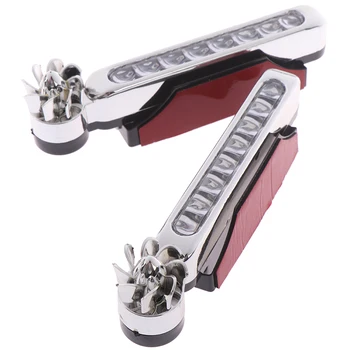 

1pcs/2Pcs 8 LED DRL Daylight Headlight Lamp Wind Energy No Need External Power Supply Car Daytime Running Lights