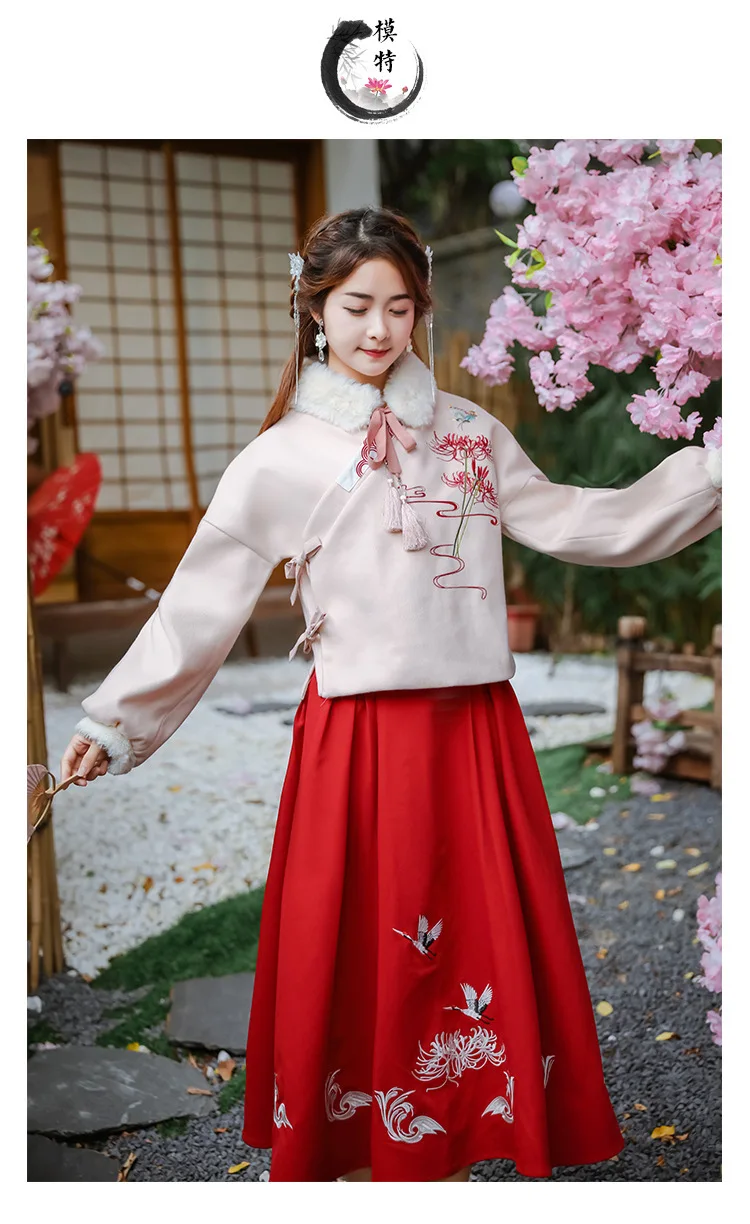 Вышивка Hanfu Женские китайские танцевальные костюмы зимнее платье феи праздничный наряд певцы Восточное представление одежда DC3162