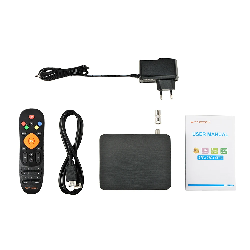 GTT-2 Android 6,0 ТВ коробка+ DVB-T/T2/Кабель с ПВХ изоляцией(J83.A/B/C)/ISDBT Amlogic S905D 2 Гб RAM+ 8gbrom-цифра спутниковый телевизионный ресивер сетевой плеер