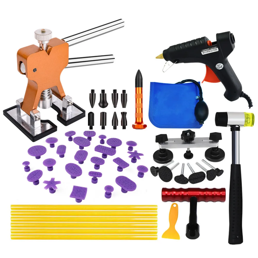 

PDR Tools Paintless Dent Repair Tools Car Hail Damage Repair Tool Hot Melt Glue Sticks Glue Gun Puller Tabs Kit PDR Ferramentas