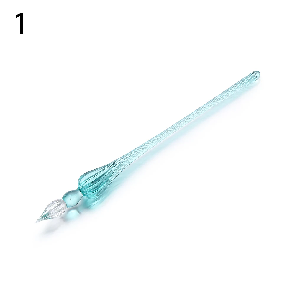 Dip PenVintage стекло Dip погружающаяся ручка художественная Живопись принадлежности наполнение чернил Подпись каллиграфия авторучка - Цвет: 1