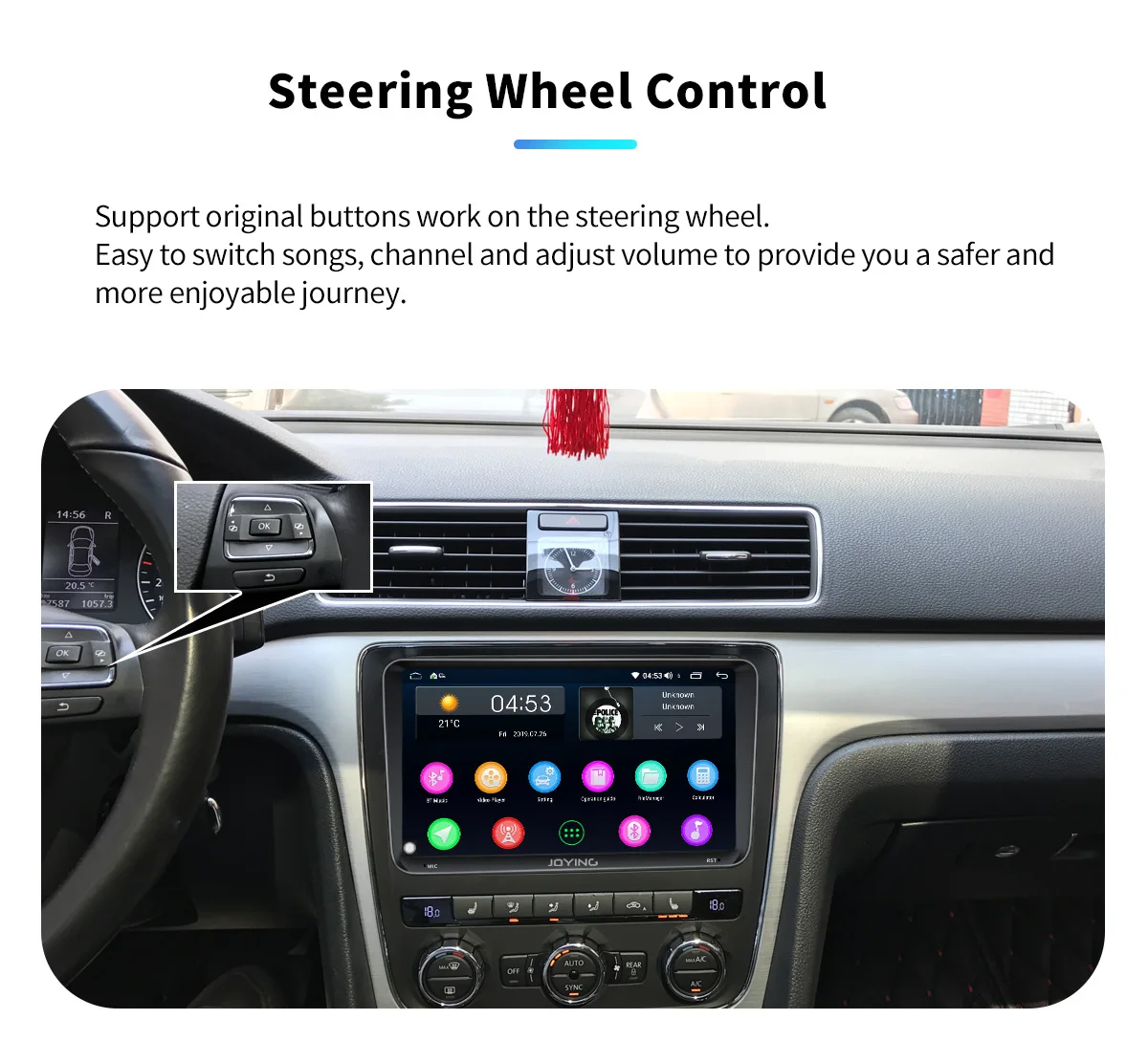 Excellent JOYING 2GB RAM Android 8.1 car autoradio stereo DSP for Golf Caddy EOS head unit for Passat Polo Tiguan GPS player for Skoda 11