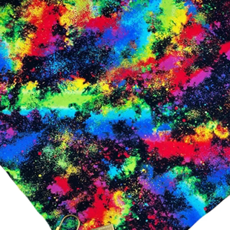 Совершенно новая Радужная иллюзорная хлопковая ткань с принтом Clolor 50x105 см дизайн