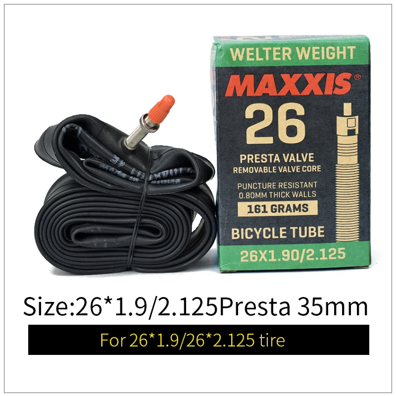 Maxxis Сверхлегкие MTB велосипедные внутренние трубы 26*1,9/2,125 0,8 мм AV/FV 26er горные бутиловые резиновые шины Аксессуары для велосипеда шины для колес - Цвет: 7