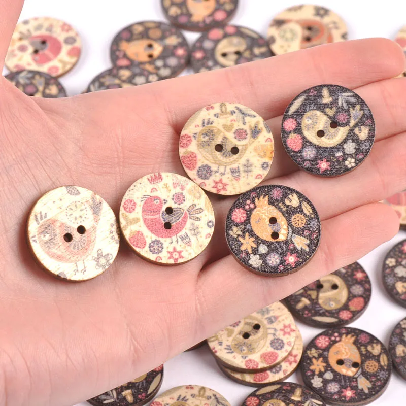30 SHABBY CHIC PINK WOODEN BUTTONS EMBELLISHMENT CRAFT CARD MAKING SCRAP BOOKING 