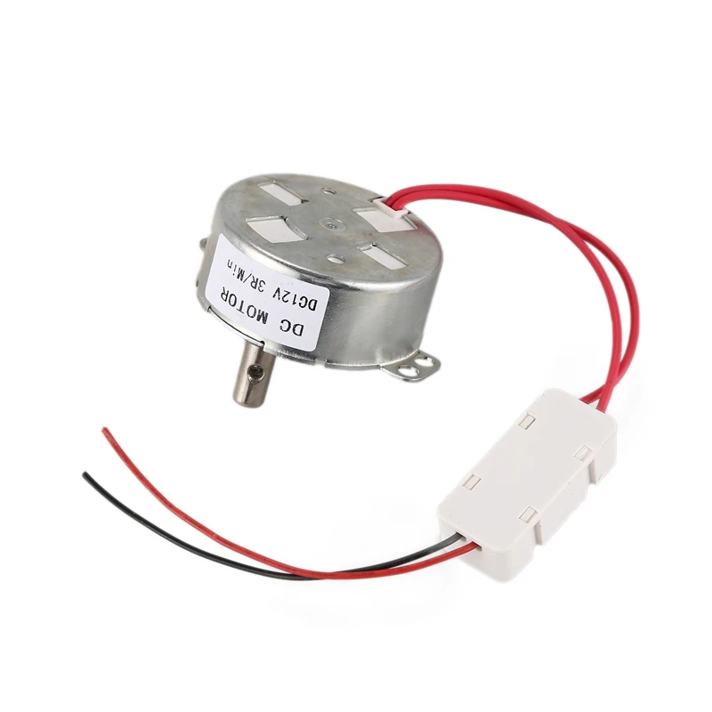 DC 12V 3RPM редуктор скорости вентилятора микро-бесщеточный CW/CCW синхронный двигатель