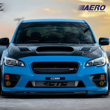 

For Subaru Impreza WRX STI VA VAB GJ S4 Facelift 2015 2016 Varis Style Aero Carbon Fiber Hood Bonnet Engine Cover Vent Scoop Lid