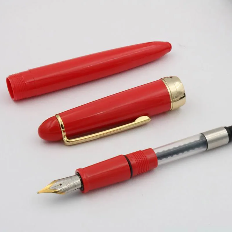 JINHAO 992 color blue plastic Rotating lid Silver student fountain Pen fountain pen