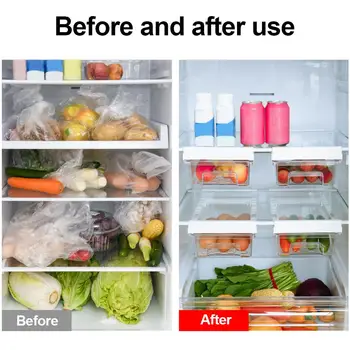 

Refrigerator Egg Organizer Drawer Transparent Fruits Vegetables Refrigerator Storage Rack