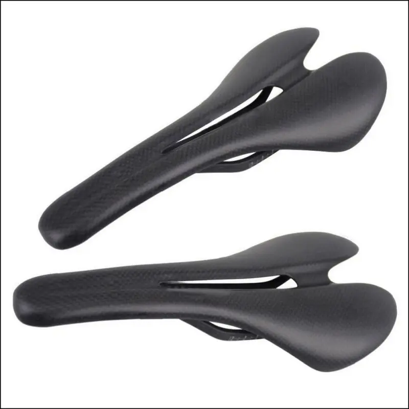 High Quality Carbon Fiber Shock Absorption Lightweight Hollow Bike Seat Mountain Bike Front Seat Mat Cushion Road Bicycle Saddle