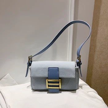 

Elegant Female Solid Color Tote Bag 2020 Fashion New Frosted Leather Women's Designer Handbag Travel Shoulder Bags Armpit Bag GG