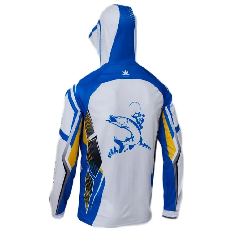 

Zhuo Coffee Outdoor Fishing Sun Protection Clothing Qinfu Breathable Quick-Dry Long Sleeve Hooded Fully Open Angling Clothes