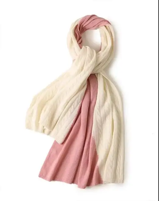 Naizaiga новая свернутая кашемировая вязаная диагональная женская рубашка теплый модный шарф двойного назначения SN232