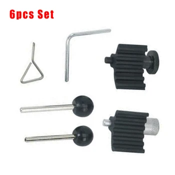 

6pcs/Set Black+Silver Car Repair Locking Tools Timing Belt For Scirocco VAG Pto Shafts For Lupo Golf Golf Plus