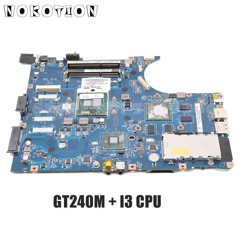 Goede NOKOTION Voor Lenovo IdeaPad Y550P Laptop moederbord NIWBA LA 5371P gratis I3 CPU GT240M grafische volledige test