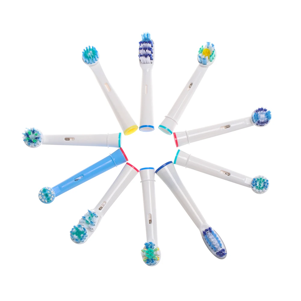 

4 pcs Replacement Toothbrush Heads for Oral Hygiene B Cross Floss Action Precision Soft Bristle Electric Toothbrushes Heads