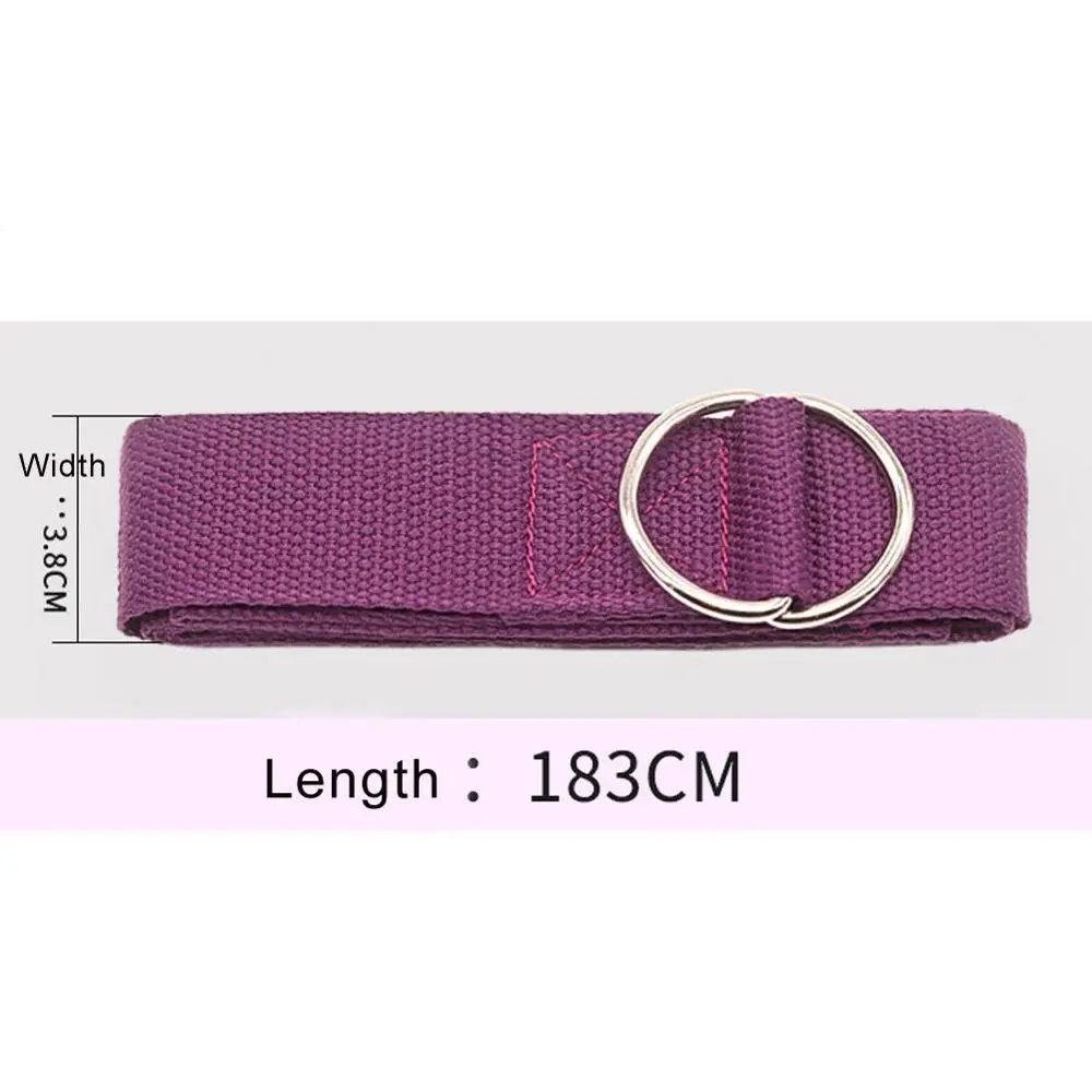 1 Pc High Quality Cotton Stretch Yoga Belt Home Exercise Washable Yoga Straps Pilate Practice Starter Stretching Tape 180*3.8cm