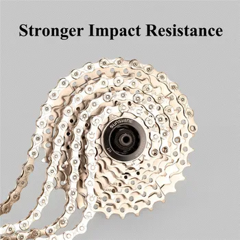 

Bike Bicycle Chain For 6/7/8 Speed MTB Mountain Bike Hybrid Anti-rust 116 Links Durable Steel hot
